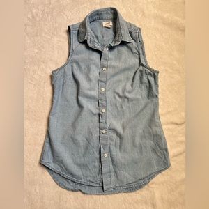 J. Crew chambray blouse xxsp